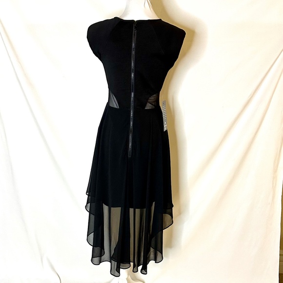 BEBE Raglan Sleeve Peplum Dress - Picture 2 of 6